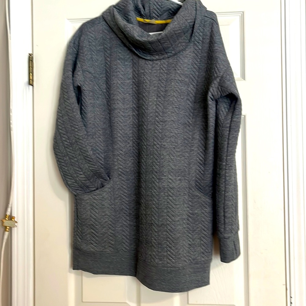 Long cowl hoodie